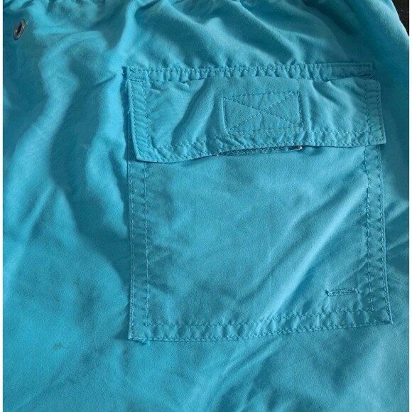 Polo Ralph Lauren Swim Shorts Men’s Large Blue Yellow Nylon Drawstring Trunks - Picture 5 of 7